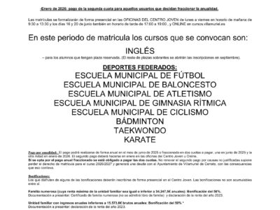 Bando cursos JUNIO 2025